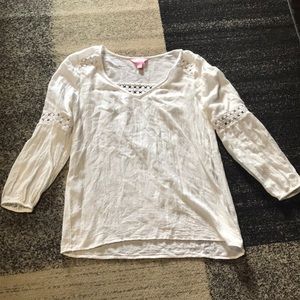 Lilly Pulitzer White Blouse sz S
